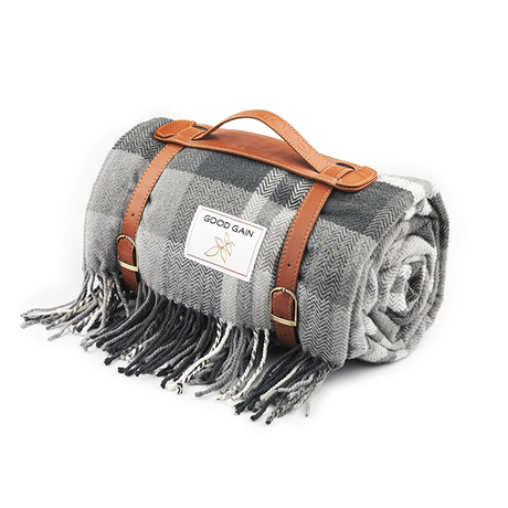 100% Acrylic Customised Picnic Blanket for Winter